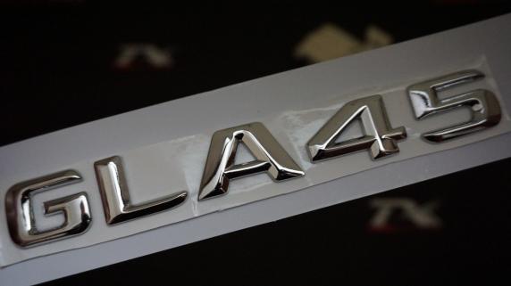 GLA45 Bagaj Krom Metal 3M 3D Yazı Logo