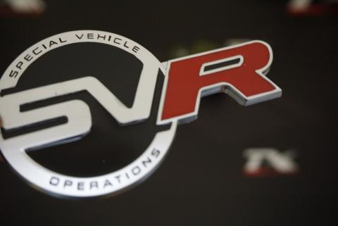 Land Rover Range Rover SVR Operations Bagaj Krom Metal Logo
