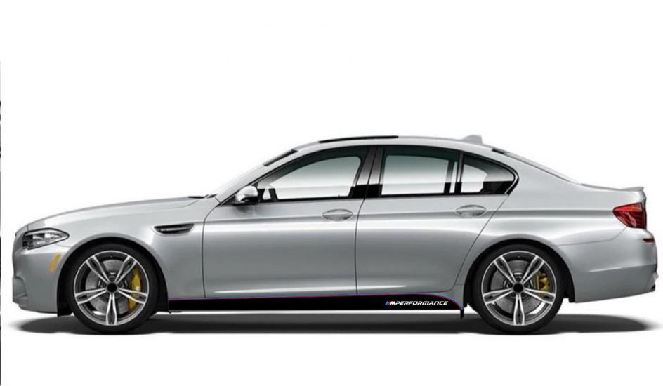 Bmw 5 Series M Performance Logo Kapı Altı Uzun Sticker Arma