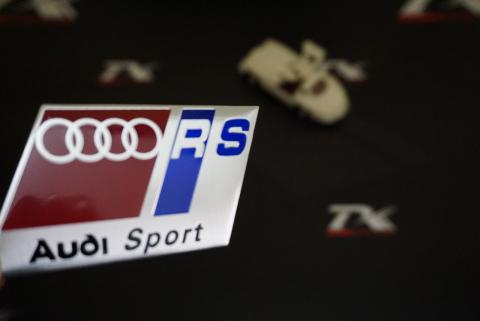 Audi RS Audi Sport Bagaj Logo 3M 3D Krom Metal Plaka