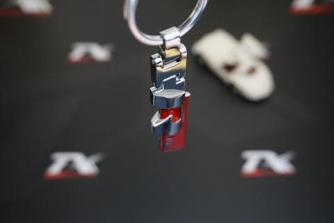 Audi R Line Logo Çift Yön Krom Metal Stil Anahtarlık