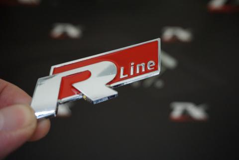 Volkswagen R Line Ön Panjur Izgara Vidalı 3D Krom Metal Logo