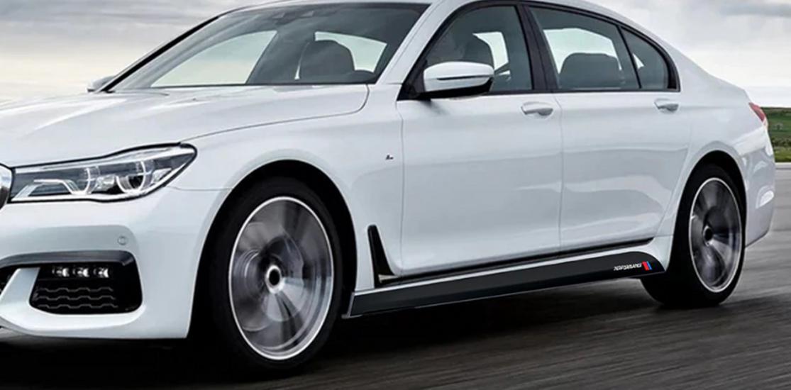 Bmw 7 Series M Performance Logo Kapı Altı Uzun Sticker Arma
