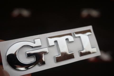 Volkswagen VW GTİ Krom Metal Bagaj Logo