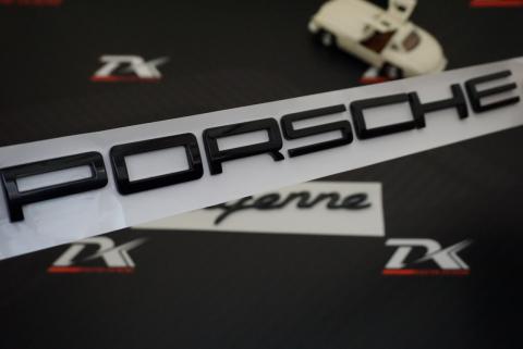 Porsche GTS Turbo Bagaj Yazı Metal Logo Seti Siyah Renk Orjinal Ürün