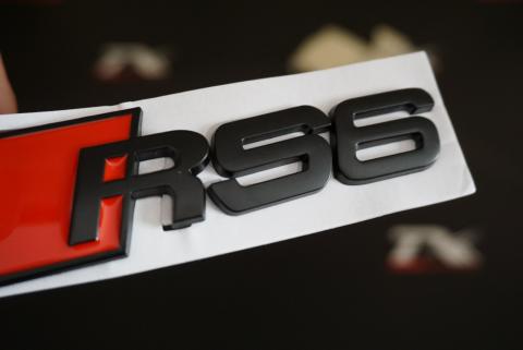 Audi RS6 Bagaj Siyah Metal Yazı Logo Amblem Orjinal Ürün