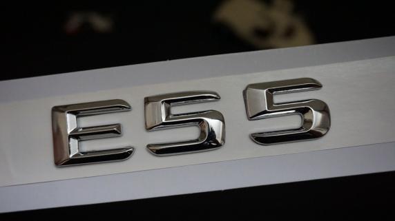 Mercedes Benz E55 Bagaj Krom Metal 3M 3D Yazı Logo