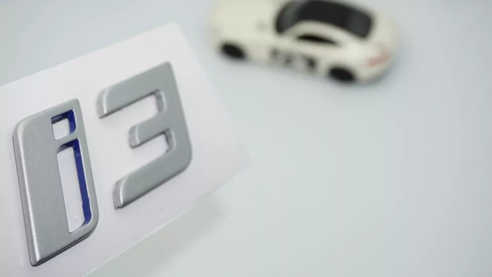DK Tuning Yeni i3 Bagaj Mavi Gri ABS Yazı Logo Bmw İle Uyumlu
