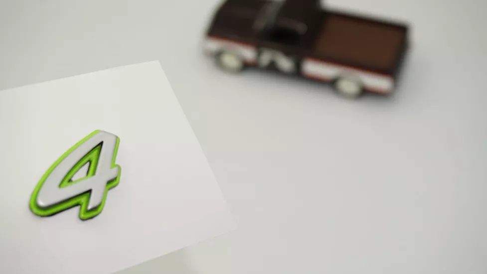 DK Tuning Porsche 4 Green Yeşil Gri ABS Yazı Logo Arma