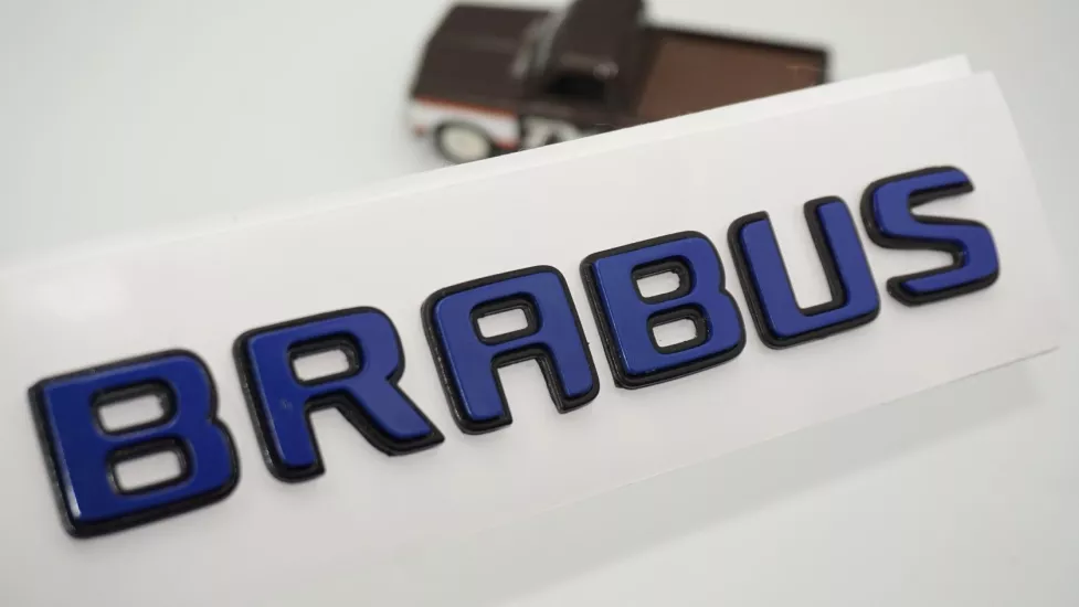 DK Tuning Brabus Bagaj Mavi Siyah ABS Yazı Logo Arma