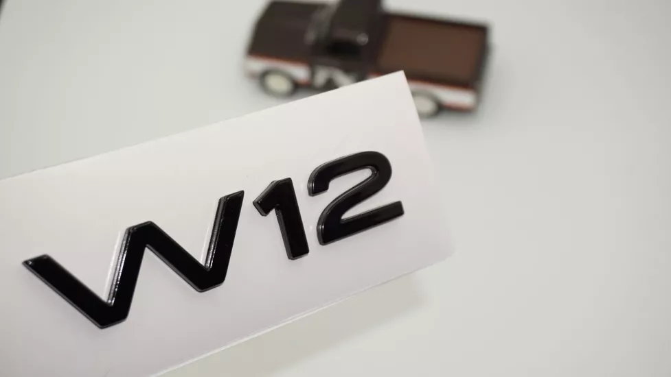 DK Tuning A8 D3 03-17 W12 Siyah Logo Amblem Arma Audi ile Uyumlu