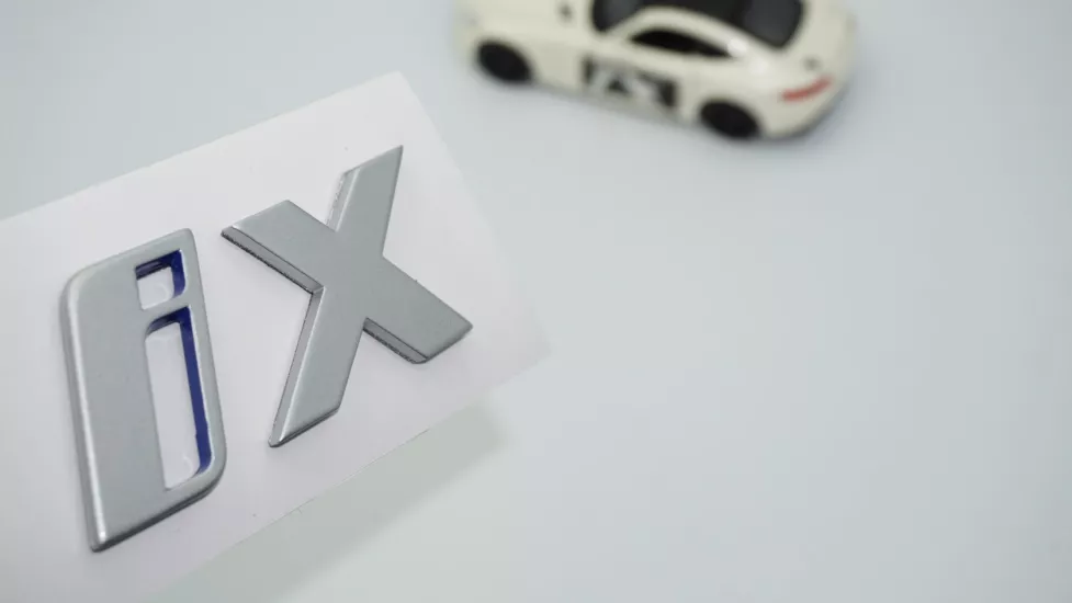 DK Tuning iX Bagaj Mavi Gri ABS 3M Yazı Logo Arma Bmw İle Uyumlu