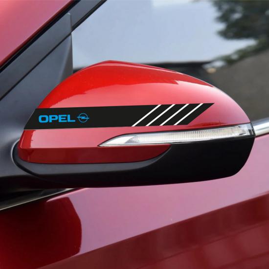 Opel Yan Aynalar Selefon Kaplama Sticker Seti