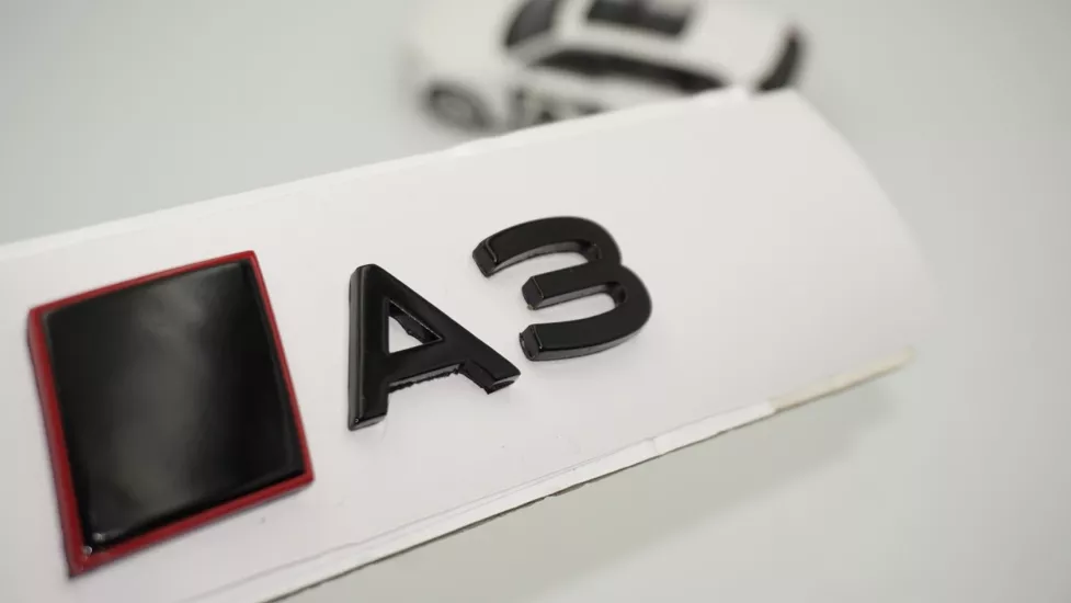 DK Tuning A3 2025+ Bagaj Siyah Yazı Logo Arma Audi İle Uyumlu