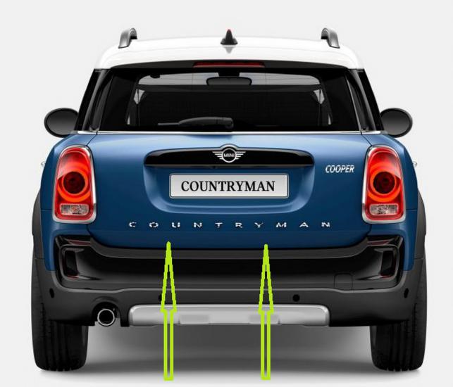 Mini Cooper Countryman R60 F60 Krom Metal 3M Bagaj Yazı Logo