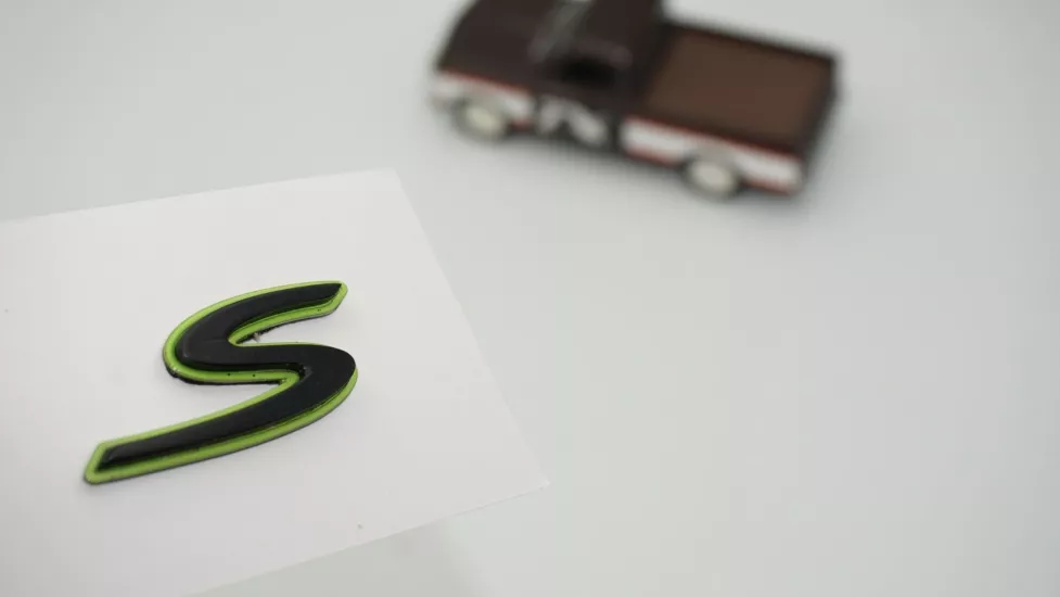 DK Tuning Porsche S Green Black Yeşil Siyah ABS Yazı Logo Arma