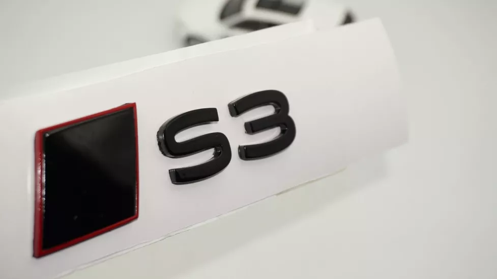 DK Tuning S3 2025+ Bagaj Siyah Yazı Logo Arma Audi İle Uyumlu