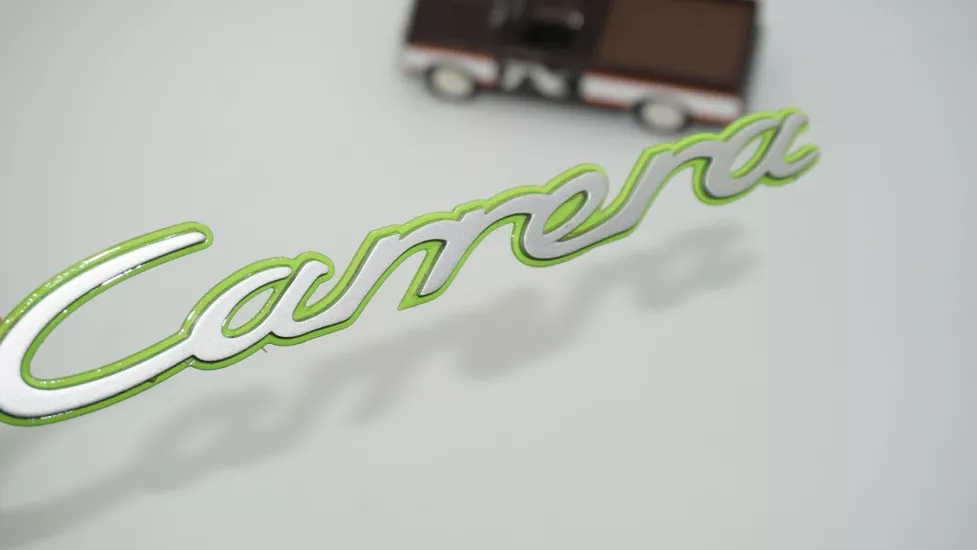 DK Tuning Porsche Carrera Yeşil Gri ABS Yazı Logo Arma