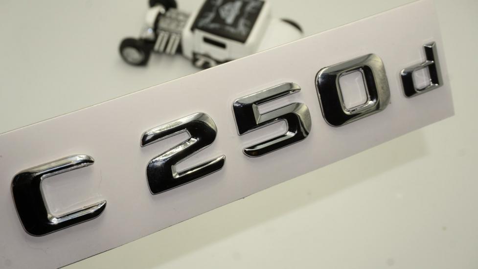 DK Tuning Benz C 250d Bagaj Krom Metal 3M 3D Yazı Logo