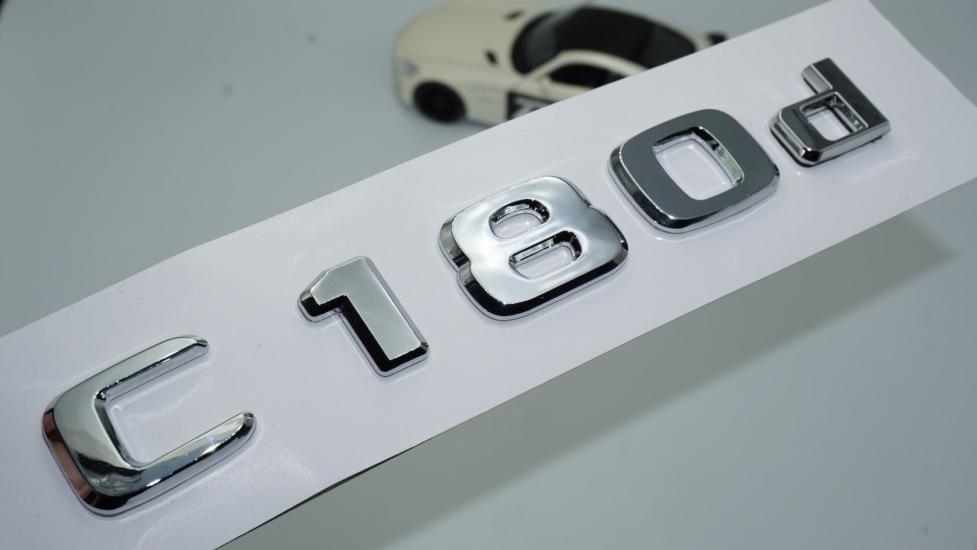 DK Tuning Benz C180d Bagaj Krom ABS 3M 3D Yazı Logo