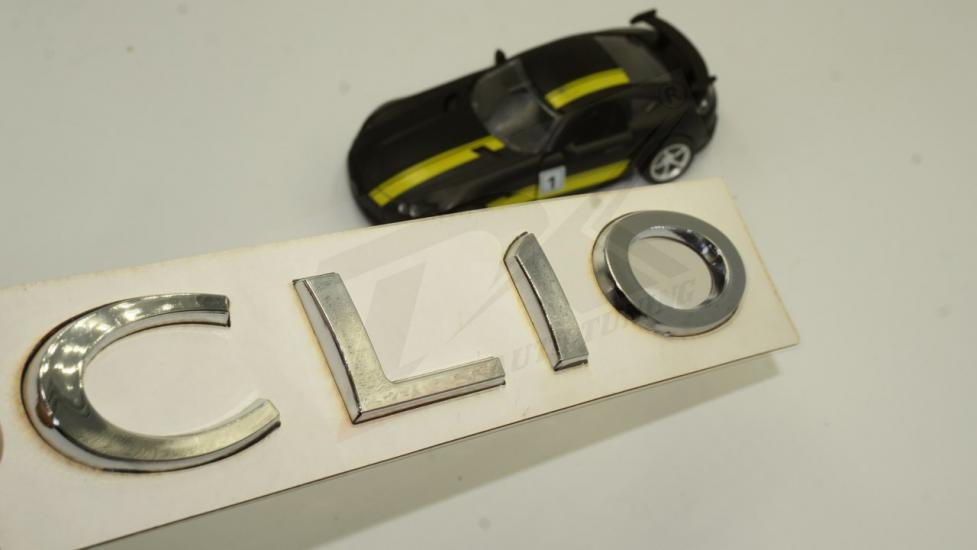 Renault Clio Bagaj Yazı Logo Amblem 3M 3D