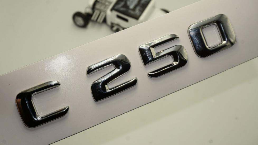 C 250 Bagaj Krom Metal 3M 3D Yazı Logo