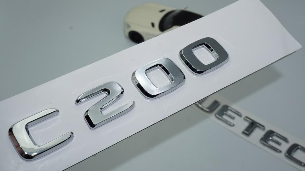 DK Tuning Benz C200 Bluetec Bagaj Krom ABS 3M 3D Yazı Logo