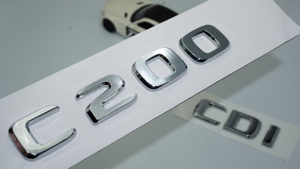 DK Tuning Benz C200 CDi Bagaj Krom ABS 3M 3D Yazı Logo