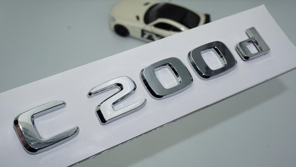 DK Tuning Benz C200d Bagaj Krom ABS 3M 3D Yazı Logo
