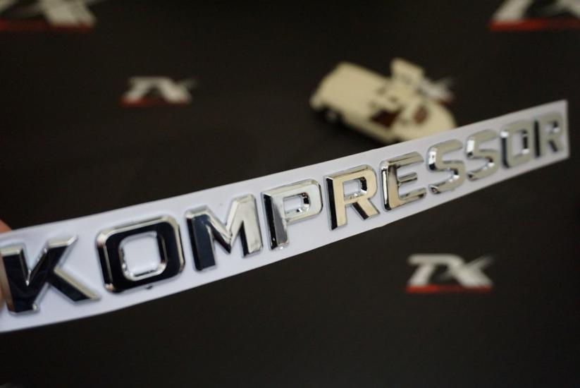 Mercedes Benz Kompressor 3M 3D ABS Bagaj Yazı Logo Orjinal Ürün