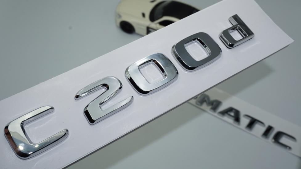 DK Tuning Benz C200d 4Matic Bagaj Krom ABS 3M 3D Yazı Logo