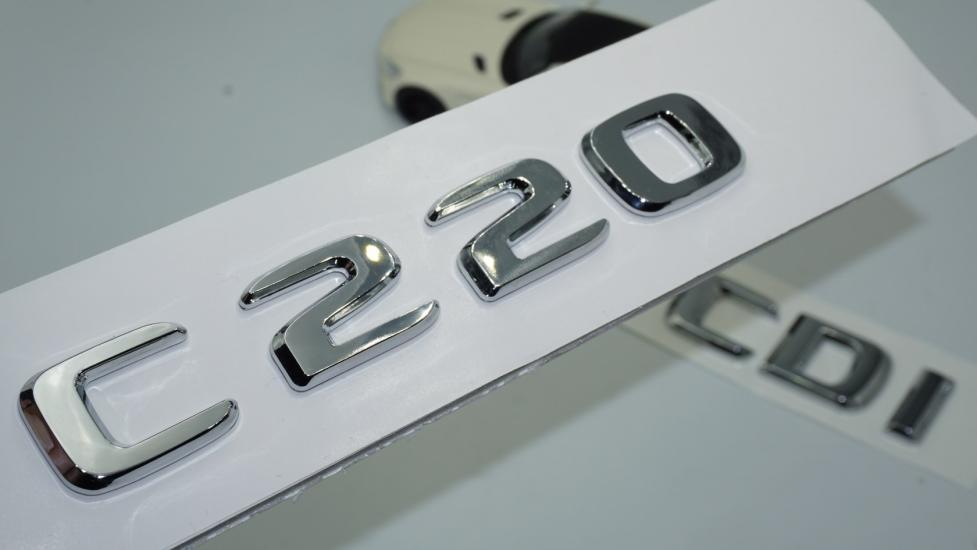 DK Tuning Benz C220 CDi Bagaj Krom ABS 3M 3D Yazı Logo