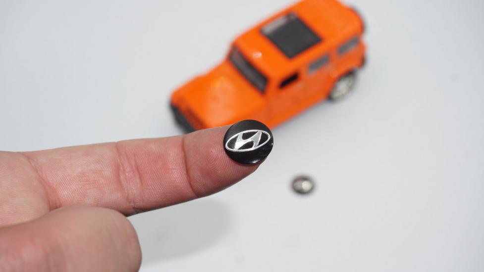 Hyundai Oto Anahtar 3M Metal Alaşım Logo 2Li Set