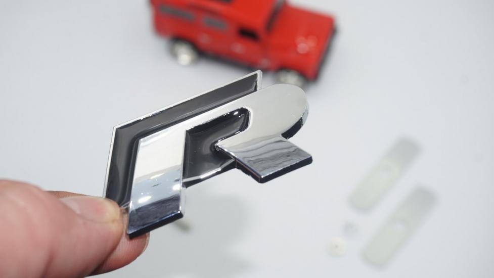 Volkswagen R Ön Panjur Vidalı 3D Krom Metal Logo