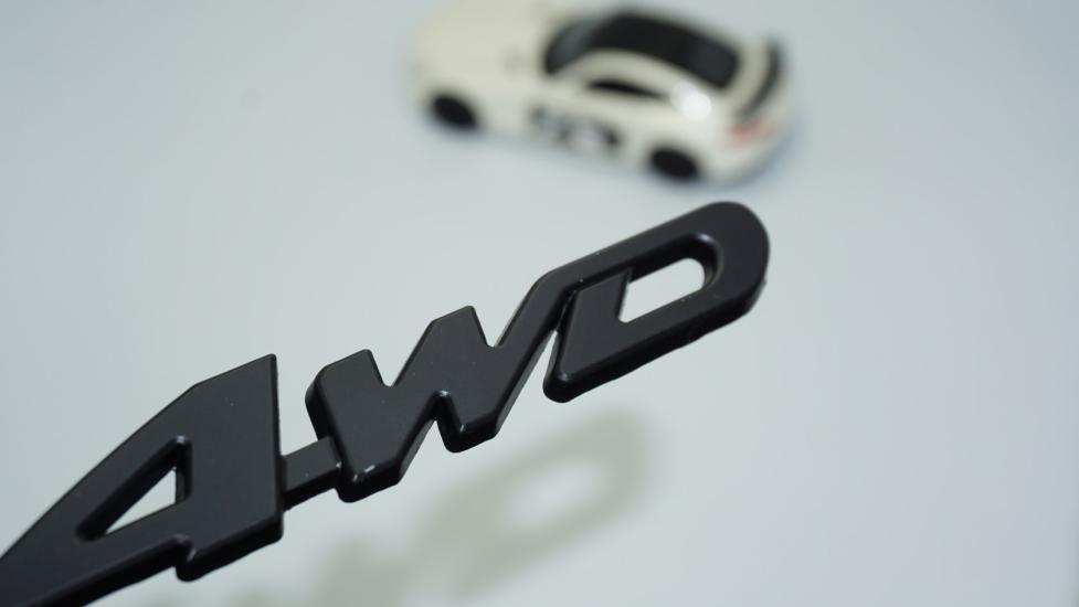 DK Tuning Arazi Off Road 4WD Siyah Metal 3M 3D Yazı Logo Amblem