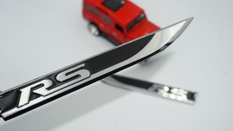 Ford RS Logo Çamurluk Yanı Krom Metal Bıçak Logo