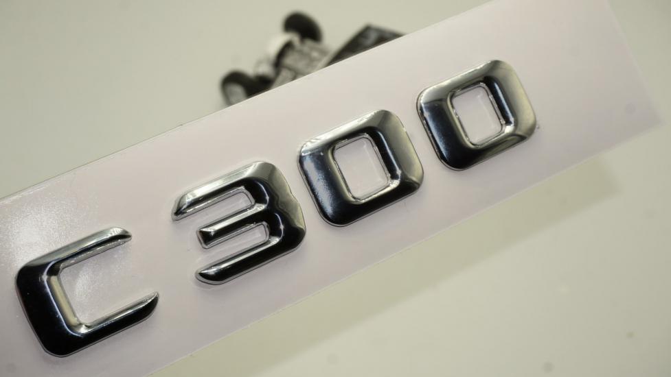 Benz C 300 Bagaj Krom Metal 3M 3D Yazı Logo