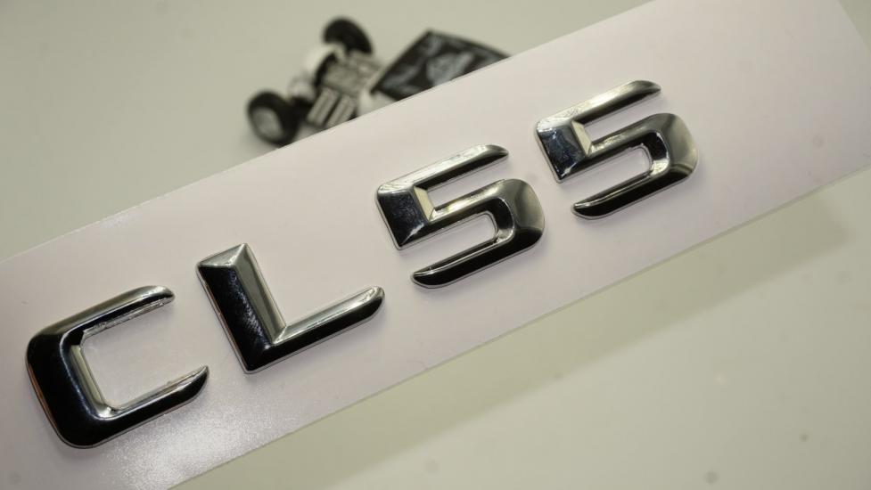 Benz CL55 Bagaj Krom Metal 3M 3D Yazı Logo