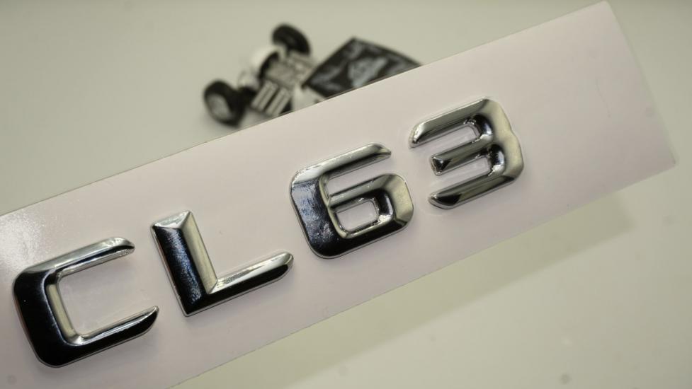 Benz CL63 Bagaj Krom Metal 3M 3D Yazı Logo