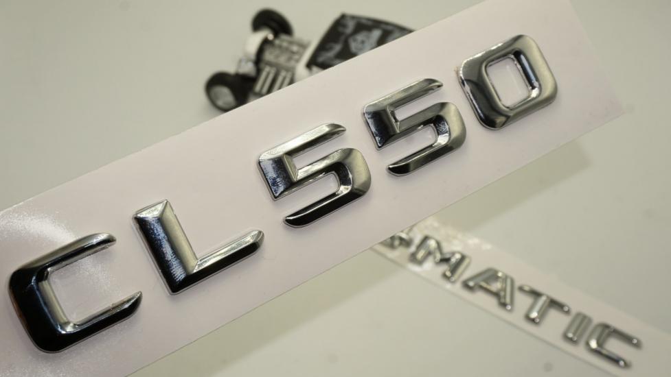 Benz CL 550 4Matic Bagaj Krom Metal 3M 3D Yazı Logo