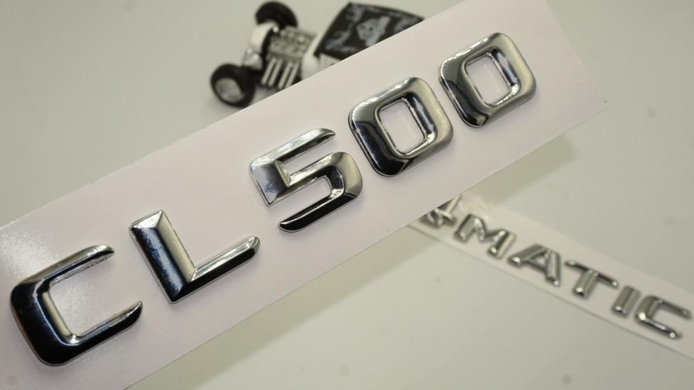 Benz CL 500 4Matic Bagaj Krom Metal 3M 3D Yazı Logo