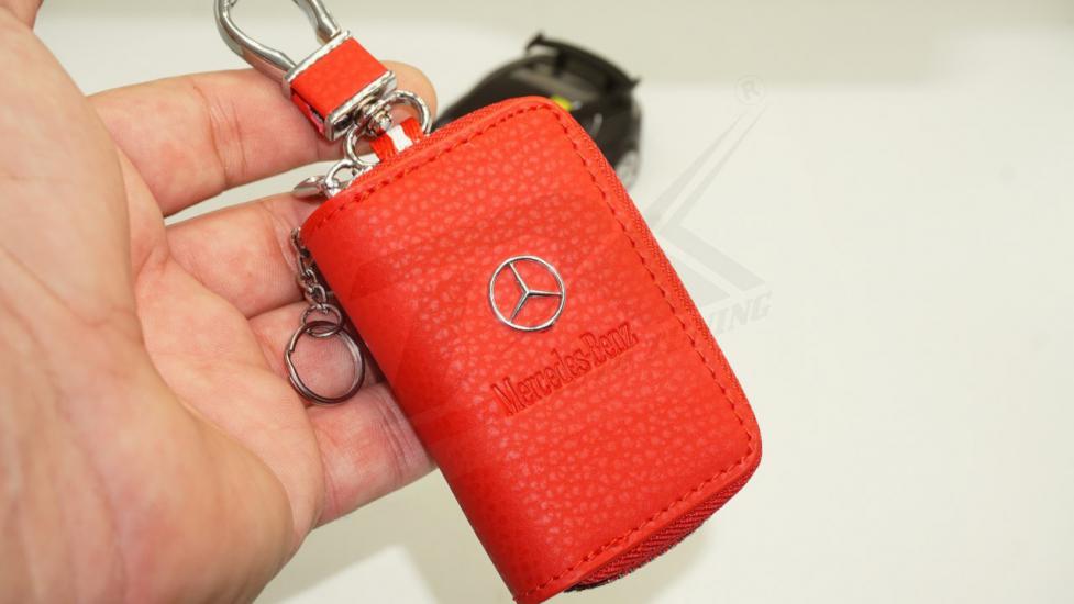 Mercedes Benz Logo Orjinal Deri Çanta Anahtarlık New Style