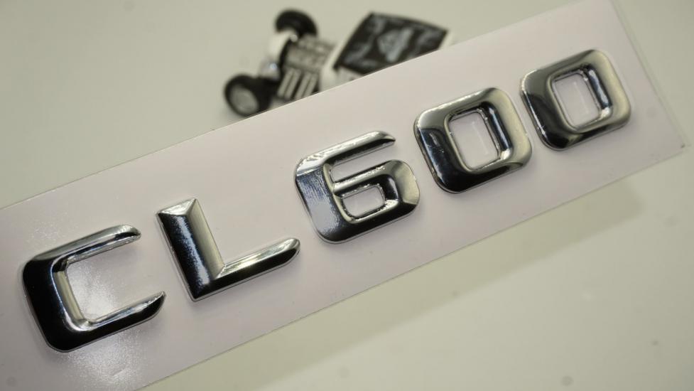 Benz CL600 Bagaj Krom Metal 3M 3D Yazı Logo