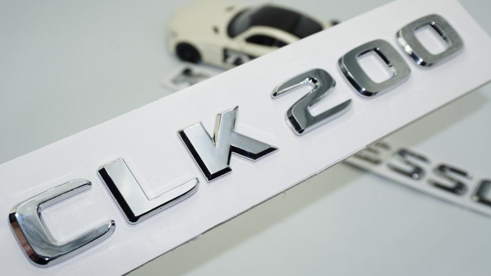 DK Tuning CLK200 Kompressor Bagaj Krom ABS 3M 3D Yazı Logo Benz İle Uyumlu