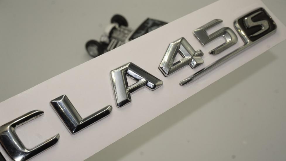 Benz CLA 45S Bagaj Krom Metal 3M 3D Yazı Logo