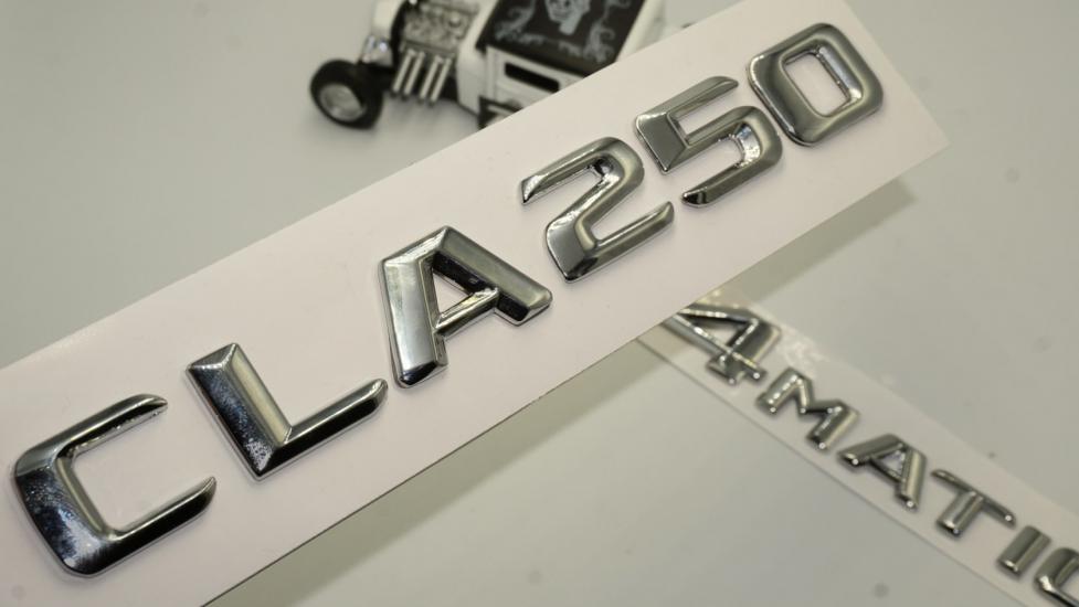 Benz CLA 250 4Matic Bagaj Krom Metal 3M 3D Yazı Logo