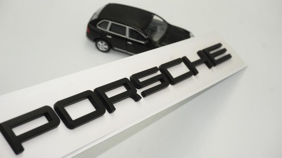 Porsche Bagaj Yazı Logo Siyah Renk Orjinal Ürün