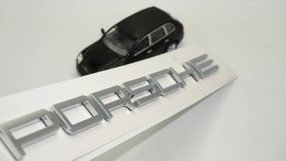 Porsche Bagaj Yazı Logo Mat Krom Renk Orjinal Ürün