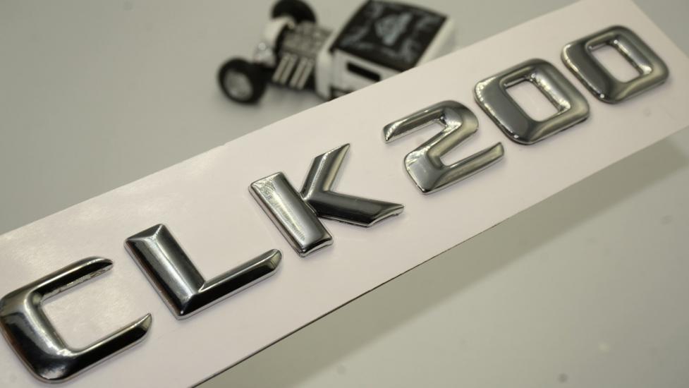 Benz CLK 200 Bagaj Krom Metal 3M 3D Yazı Logo