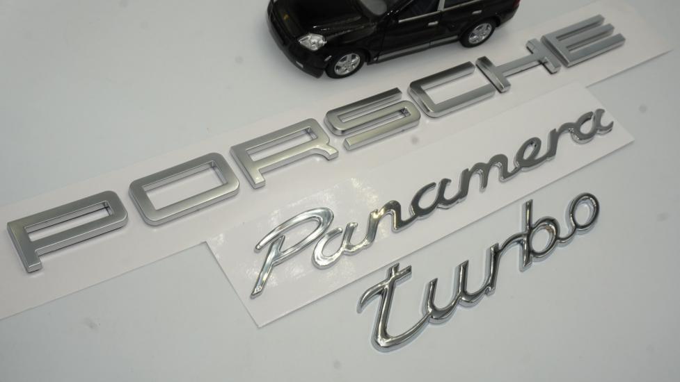 Porsche Panamera Turbo Bagaj 3M 3D ABS Yazı Logo Amblem Seti